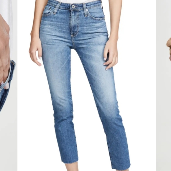 AG "the Isabelle" high rise straight crop jeans size 27, new with tags! - Picture 2 of 16
